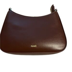 Jil Sander Dark Brown Leather Shoulder Bag